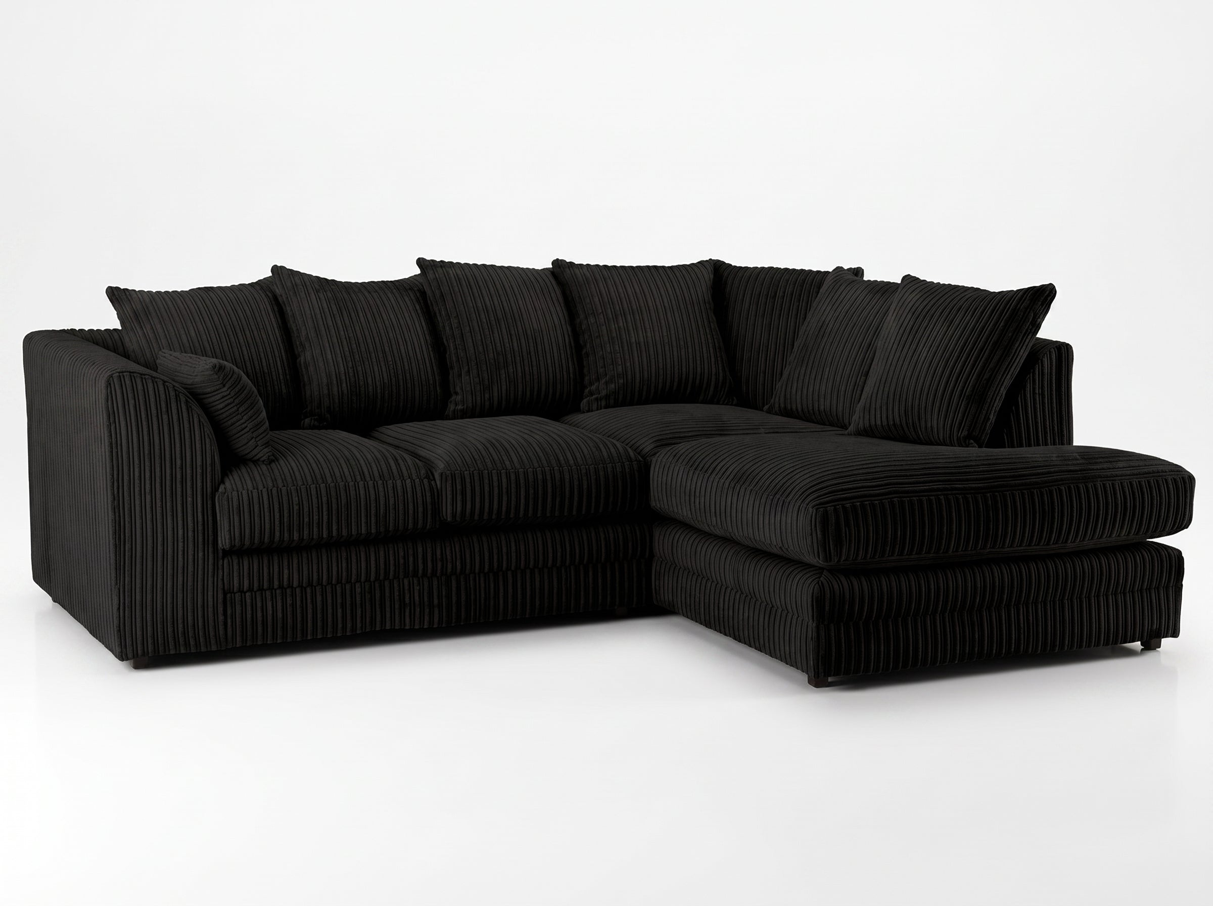 Dylan jumbo cord L shape 4 seater sofa