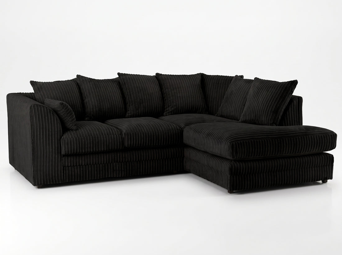 Dylan jumbo cord L shape 4 seater sofa